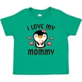 thumbnail image 3 of Inktastic I Love My Mommy with Cute Penguin and Hearts Girls Baby T-Shirt, 3 of 5