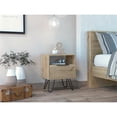 thumbnail image 2 of Atlin Designs Modern Metal Night Stand with Two Shelves in Black, 2 of 7