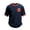Navy, variant on Men's Canadian Flag Printed Short-Sleeved T Shirts Classic Round Neck Short Sleeve Summer Sports Tops Loose Comfy Breathable Casual Tee for Everyday and Holiday Activities Red S