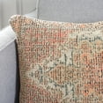 thumbnail image 3 of SAFAVIEH Ara 16" x 22" Rustic Rust Medallion Cotton/Polyester Decorative Pillow, 3 of 6