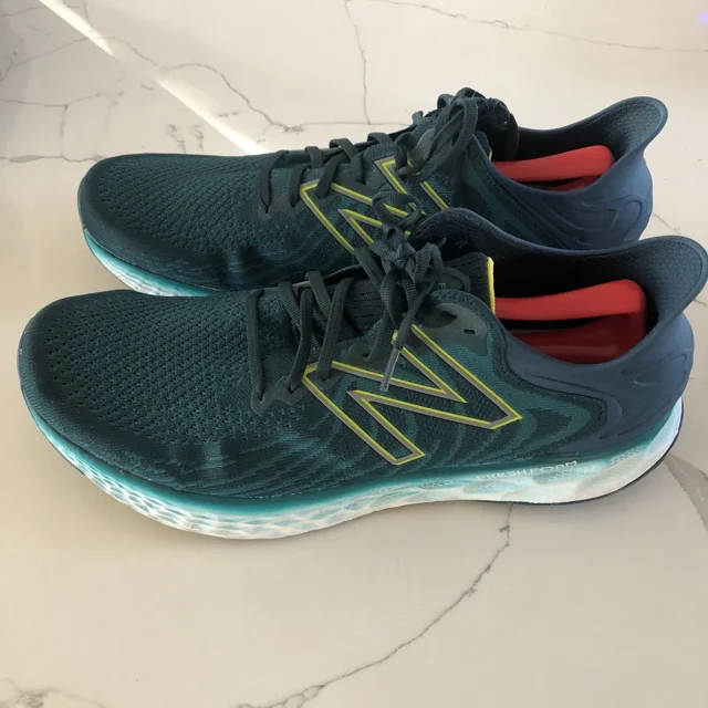New Balance Mens Fresh Foam 1080 M1080Y11 Teal Running Sneaker Shoes Size 15 D