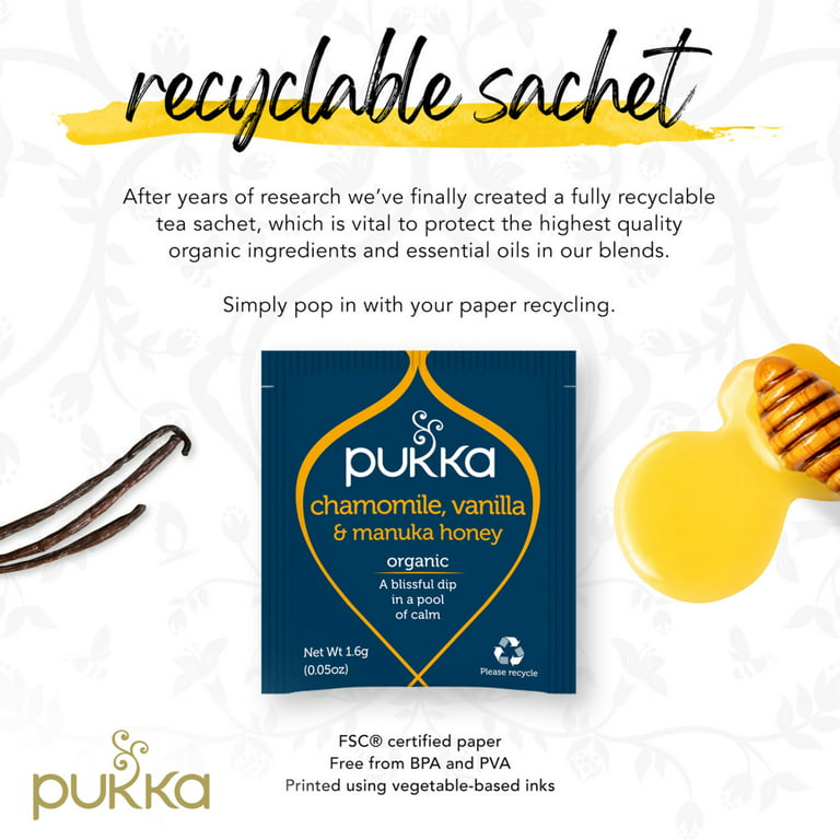 Pukka Three Chamomile 20 Tea sachets - Natural Health Products