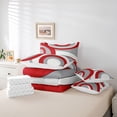 thumbnail image 6 of Homewish Abstract Stripes Boy Girl Twin Bedding Sets 7-Piece,Geometric Circle Bedding Comforter Set Microfiber,Vintage Aesthetic Breathable Sheet Sets,Breathable Home Decor,Reversible, 6 of 8