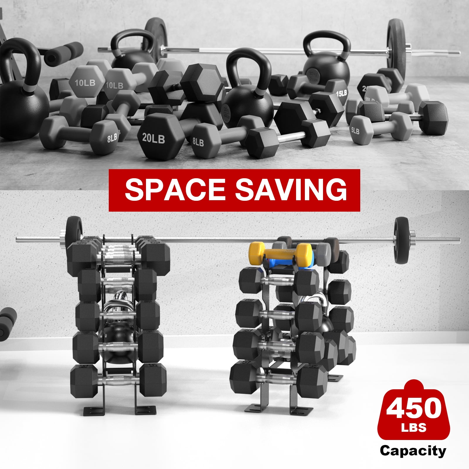 FISUP Dumbbell Weight Rack