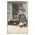 thumbnail image 2 of Arthur Rackham 11x14 Gold Ornate Wood Frame and Double Matted Museum Art Print Titled - Hansel Put Out a Knuckle-Bone, and the Old Woman, Whose Eyes Were Dim, Could Not See, and Thought it w, 2 of 4
