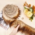 thumbnail image 5 of Faux Fur Ribbon Brown Fox Fur Fabric 7x180cm Artificial Fur Stripe Precut Fluffy Plush Trim for DIY Craft Clothing Embellishments Rugs Blankets Patches Photographic Background Decoration, 5 of 8