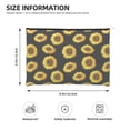 thumbnail image 3 of Easygdp Sunflower (2) Makeup Bag Toiletry Bag Canvas Makeup Bags Zipper Cosmetic Pouch Travel Cosmetic Pouch for Women Gifts, 3 of 7