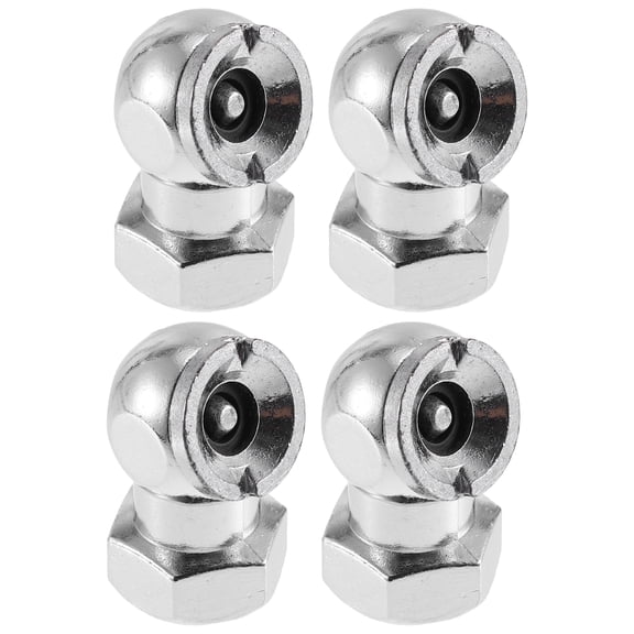 4pcs Car 1/4'' NPT Ball Foot Tire Inflator Chuck Tire Chuck Clip Adapter Air Chuck Tire Inflator