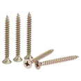 thumbnail image 1 of Unique Bargains M5 x 50mm Phillips Flat Head Carbon Steel Color Zinc Plated Wood Screws 100 Pack, 1 of 5