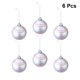 thumbnail image 3 of EeaseMX 6 preciosas bolas navideñas de plástico para decorar el hogar, el árbol de Navidad y la fiesta (béisbol)., 3 of 7