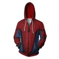 thumbnail image 1 of Marvel Superhero Cosplay Men's Zip Up Jacket, Homecoming Scarlet Spider, Zip Up Hoodies, Far From Home Hoodies, Hooded, Boys xuanjing unisex, 1 of 2