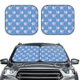 thumbnail image 2 of Goofa Cute Poodle Dog Pattern 2 Piece Car Windshield Sun Shade Foldable | Front Windshield Shade for Sun, Heat and UV Rays | Sunshade for Car Front Window-Small, 2 of 7