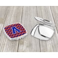 thumbnail image 3 of Letter A Chevron Orange and Blue Compact Mirror CJ1044-ASCM, 3 of 4