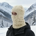 thumbnail image 2 of Unique Bargains 1 Pc Warm Face Mask Knitting Balaclava for Cycling Beige, 2 of 6