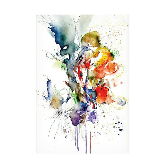 Trademark Fine Art Mauro Abstract shape Canvas Wall Art