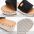 thumbnail image 5 of Bellella Womens Wedges Sandals Espadrilles Platform Sandals Summer Beach Slip On Shoes Black Size 8, 5 of 8