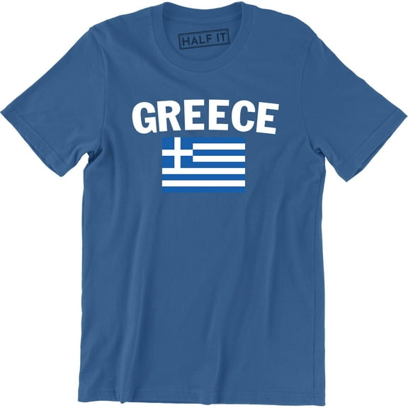 Greece Scribble Flag Greek National Country Pride World Cup Men's T-Shirt