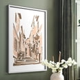 thumbnail image 5 of Blush Architecture Study I Framed Print in White Solid Wood Framed Print No Nail Hanging, 5 of 6