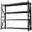 Black + Metal + 75H*79W*23.7D+7, variant on YONGKANG  Adjustable 3 Tier Metal Aquarium Stand 34 W 660lbs Heavy Duty Reptile Tank Shelf  Space Saving 20 30 Gallon Fish Tank Stand for Indoor Use