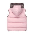 thumbnail image 3 of Toddler Kids Girls Vest, Winter Bear Ears Hooded Thicken Windproof Zipper Coat, Baby Boys Jacket Thick Warm Outerwear Clothes Outfits Size 18 Months-24 Months, 3 of 3