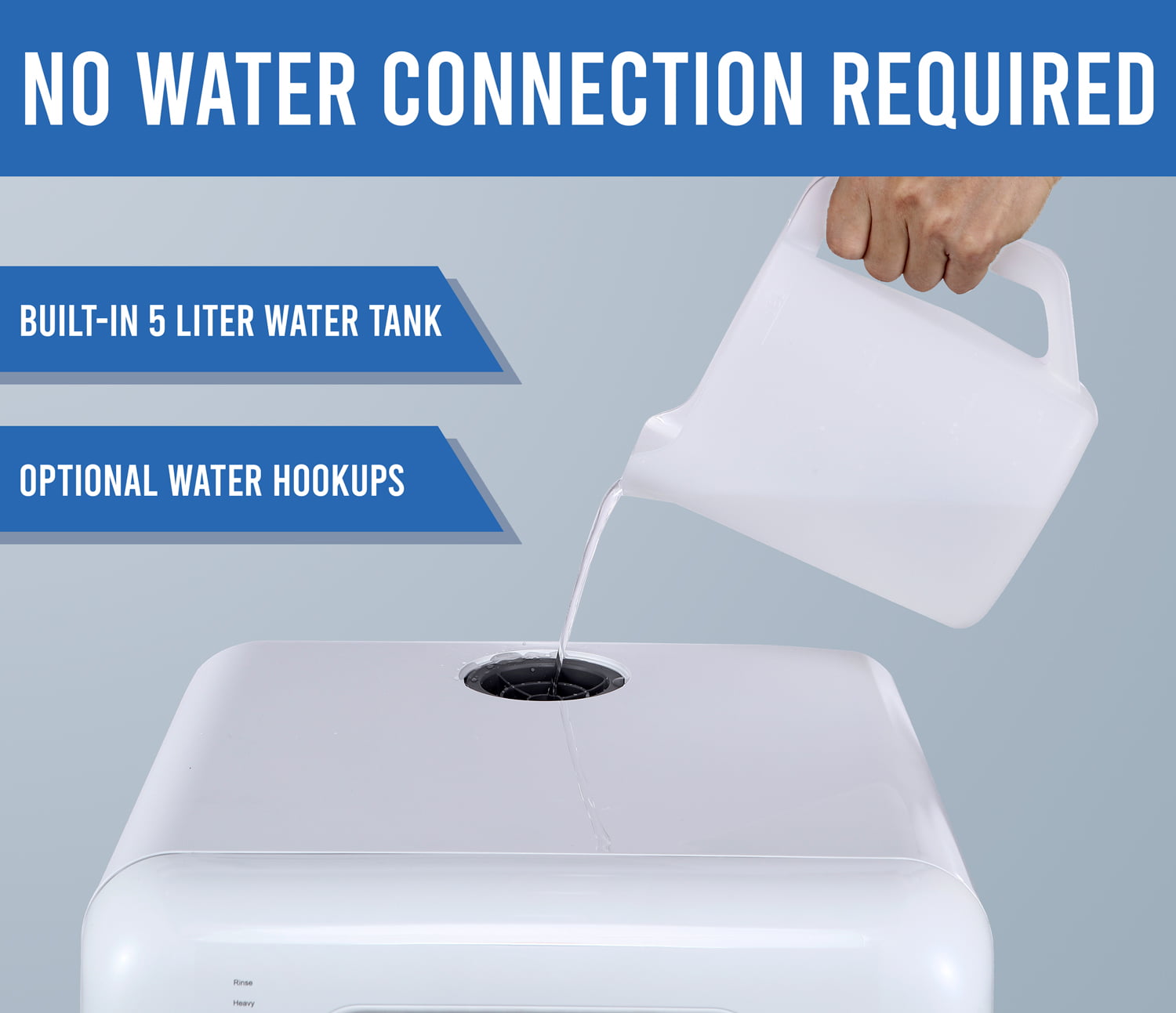 Portable Countertop Dishwasher with 5L Water Tank – Bansa Rose