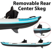 Sea Eagle 385FT Redesigned Fasttrack Inflatable Kayak 128 2 Person Touring Kayak, Attached Rigid High-Pressure V-Bottom, Smoother Paddling Experience-Light Weight - Pro Kayak Package