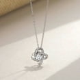 thumbnail image 4 of Flydeer Necklaces for Women 925 Sterling Silver Infinity Knot Pendant Necklace 5A CZ Eternity Knot Anniversary Jewelry Gifts for Women, 4 of 7
