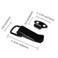thumbnail image 3 of Spring Loaded Toggle Latch with Screws, Catch Hasp Clamp Clip Lock, 8 Pack, for Cabinet, Wooden Case, Box, Chest, Black, 3 of 5