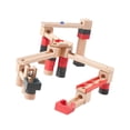 thumbnail image 2 of Juego de pista de madera Montessori, juguetes de regalo, bloques de , bloques de construcción de madera, juguetes, juego de construcción para, 2 of 8