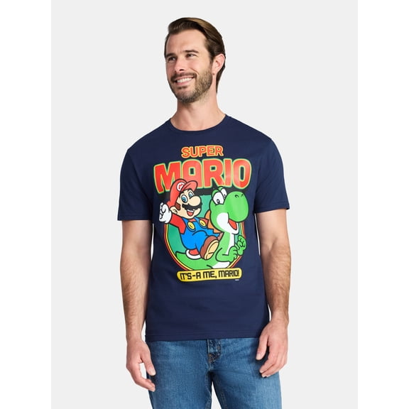 Super Mario Men's and Big Men's It’s-a Me Graphic Tee, Sizes S-3XL