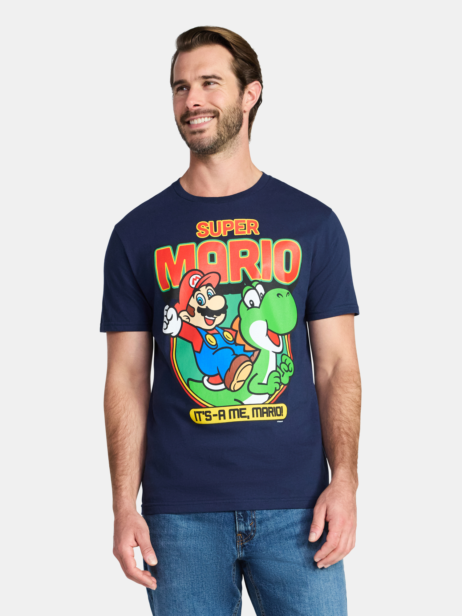 Super Mario Men's and Big Men's It’s-a Me Graphic Tee, Sizes S-3XL