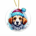 thumbnail image 2 of Personalized Dog Ornament Pet Ornament for Christmas Tree 3 Round Ceramic Printed in USA Choose From 200 Breeds Dog Mom Dog Dad Xmas Decoration D/ Christmas Dog Pendant A, 2 of 6
