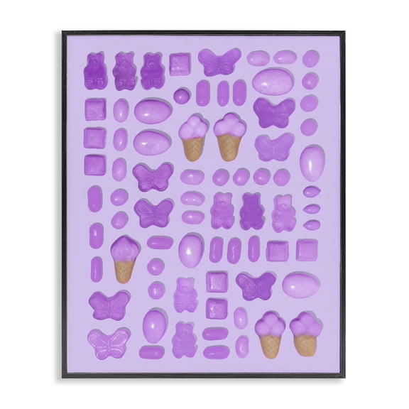 Stupell Industries Cottage Lilac Purple Toned Candies Black Framed Giclee Art, 11 x 14, by LISH Creative