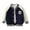 Dark Blue, variant on REDARER Kids Baseball Jacket, Thickened Autumn Outerwear for Boys and Girls, Casual Youth Coat for Children,Size:12-24 Months