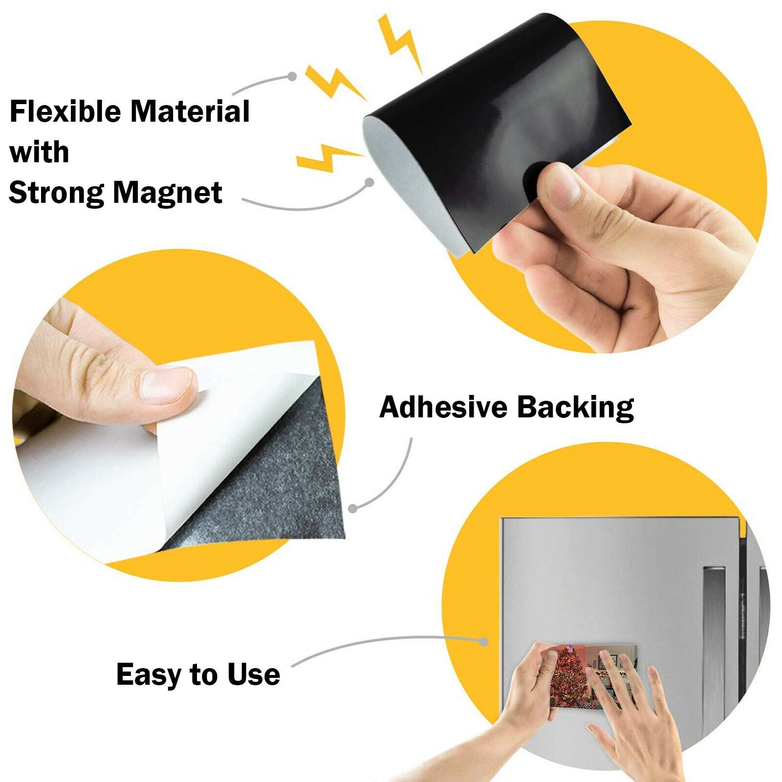 WUDIME Magnetic Sheets with Adhesive Backing, 4 x 6, 10 Pack Flexible Magnet  Sheets Fridge Magnet, Cuttable Magnets Sheets with Strong Self Adhesive,  Perfect for Photos, Stickers and Crafts Die - Yahoo Shopping