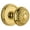 Lifetime Brass, variant on Grandeur 812821 Georgetown Solid Brass Rose Passage Knob Set - Nickel