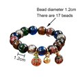thumbnail image 2 of Pulsera de vidrio coloreado, pulsera de animal dorado que traga cinabrio, cuentas de Buda para hombres y mujeres, 2 of 5