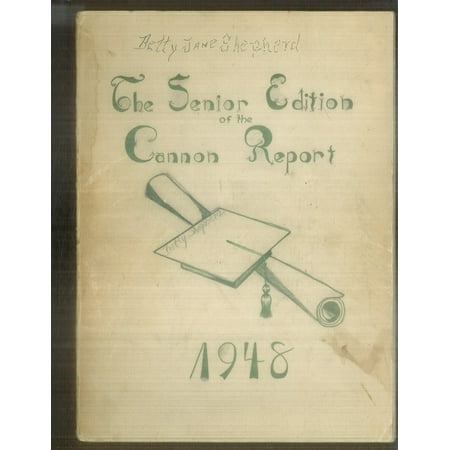 (Custom Reprint) Yearbook: 1948 Cannon High School - Cannon Report Yearbook (Kannapolis, NC)