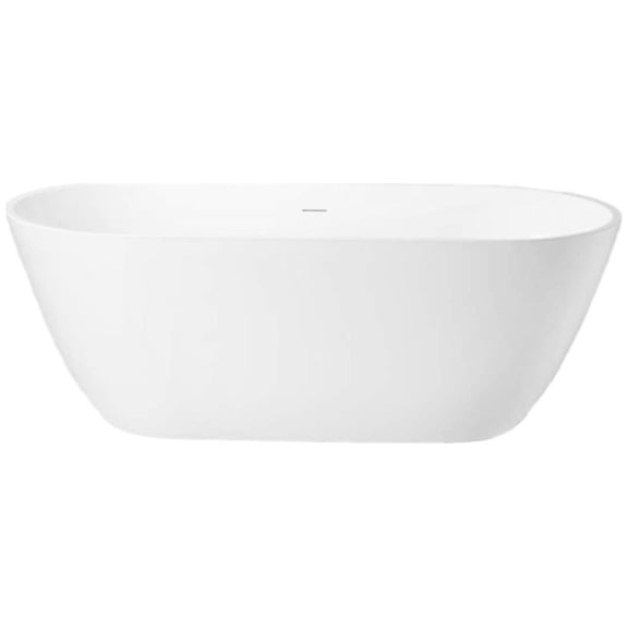 A And E Bath And Shower BT-307-65-WM Lilac 65" Free Standing Acrylic, Fiberglass Soaking