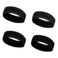 thumbnail image 4 of 4 Pack Sport Headbands for Men Women, SZELAM Unisex Hairband & Workout Running Headband Elastic Sweatband Hair Wrap for Yoga Running Cycling Basketball, Black, 4 of 8