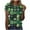 Multicolor1, variant on biudgviw Women Plus Size St Patricks Day Shirt Print Graphic Short Sleeve Tops Fashion Casual Crewneck Oversized T-Shirt