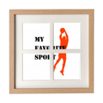 thumbnail image 1 of Como los Deportes baloncesto Fitness equilibrado Pantalla de escritorio de pared de marco 4 aperturas, 1 of 4