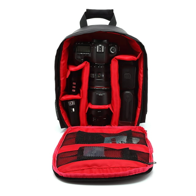 DSLR Camera Backpack SLR Camera Bag Digital Bag with Adjustable Padded Dividers Rain Cover for DSLR
