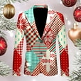 thumbnail image 2 of ANINEO Men Christmas Personality Printed Loose Casual Fashion Suit Jacket Blazers Coats Long Sleeve Trendy Male Outwear, 2 of 3