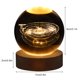 thumbnail image 2 of Night Light 3D Crystal Ball Inner Carved Luminous Glass Ball Ornament with Wooden Base for Home Decor, 2 of 9