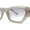 Grey, variant on Mod Womens Square Dimensional Beveled Cat Eye Plastic Sunglasses Grey