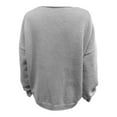 thumbnail image 2 of Ediodpoh Women Tie Front Oversized Knitted Cardigan Girls Knitwear Sweater Top Cardigan Sweaters for Women with Sleeve Open Front Grey XXL, 2 of 3
