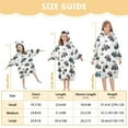 thumbnail image 3 of joogoo Blanket Hoodie for Car Trucks Cartoon Checkered Flag Oversize Sweatshirt 3-14 YR L, 3 of 7
