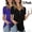 Bm05 Black Royal Blue, variant on Anygrew Womens Summer Short Sleeve Tunic Tops Loose Fit Casual Blouses