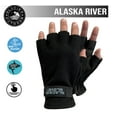 thumbnail image 2 of Glacier Outdoor Alaska River Series Fingerless Windproof Non-Slip Fishing Gloves Black L, 2 of 8
